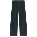 GANNI 24FW 가니 데님 팬츠 RINSE 플러피 와이드 레그 진 J1542077 J1542 077