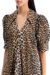25 S S 가니 레오파드 프린트 포플린 드레스 LEOPARD B0231478118