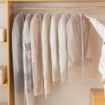 깔끔한옷보관 PEVA재질 옷장정리 옷커버덮개 코트보관 반투명