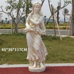 정원 조각상 그리스 여신 조형물 여인 야외 동상 조경 H 장작들기-겨울 높이116cm