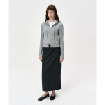 리디피 매장정품 RIDIFI 슬릿 디테일 테일러드 맥시 스커트 팬텀블랙