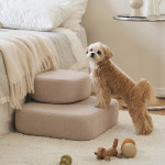 삼익가구 삼익가구 라운드 와이드 논슬립 펫스텝 2단 강아지 계단