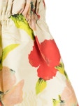GANNI 가니 플로랄프린트 카미 탑 HAWAII GRAPHIC RUTABAGA NEUTRALS