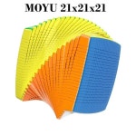 MoYu Meilong 21x21 큐브 스피드 MFJS 레이어 스티커리스 자이언트 매직 수집용 플라스틱 퍼즐 장난감