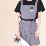 미용사 앞치마 헤어 메이크업 디자이너 치마 연습용 작업복 기본 1개