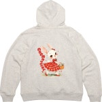 프린트티셔츠 기모후드집업 뒷면 토끼숙녀 래빗 체리 그림 프린팅