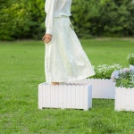 빌딩 화단 플랜트 박스 방부목 발코니 화단만들기 80 긴화분 화분 원목화분 카페 고온 탄화원색 목걸이 가로세로