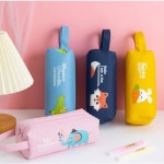 HPS 더블지퍼 필통 파우치 학용품 초등 중학생 고등학생 그린 기린