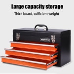 휴대용 3단 서랍 2단 오렌지블랙 공구함 박스 공구가방 도구 더블탭공구함 정비공구 이동형 공구상자 더블탭공구함 오렌지블랙