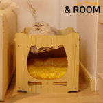 엔룸 원목 캣타워 고양이 해먹 숨숨집 하우스 하우스