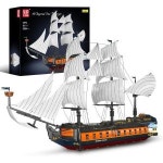 몰드킹 몰드 킹 해적선 빌딩 키트 화려한 왕실 함대 선박 돛단배 모델 예정 어린이성인용 대형 조립