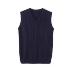 남성패션 조끼 빈티지 스웨터 브이넥