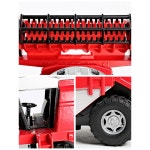 세트 엔지니어링 관성 트랙터 완구 농부 그린 콤바인 농장 수확기농용 아날로그 콤바인 그린