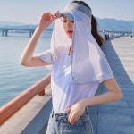 더홀릭 자외선 외부활동 햇빛가리개 모자 사용시 더욱 좋고 뒷목 어깨 햇빛노출을 낮춰 골프 야외조깅 등 활용 라이트그레이 2개