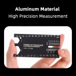 일렉트릭 베이스 어쿠스틱 기타용 금속 도구로 만든 Gearlly 현 측정 눈금자