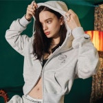 이퓨원트 이퓨원트 2 WAY CROP HOOD ZIPUP whitegray
