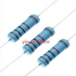 20PCS 2W 금속 필름 저항 1 다섯 컬러 링 정밀 1R 1 2R 2R 3R