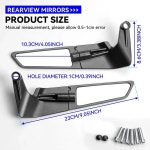 범용 오토바이 미러 윈드 윙 사이드 백미러 혼다 CB1000R CB650F CB150R CB125R CB250R CB300R CB650R