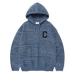 COVERNAT 커버낫 후드티 C 로고 니트 후디 350028