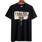 2023 여름 남성 반팔 순면 프린트 라운드 남성복 G2116-FAB
