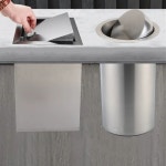 매립형 쓰레기 투입구 스윙 실내 쓰레기통 인테리어