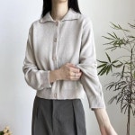 여성 웨던 카라니트 가디건