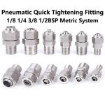 피팅PC 200개 커넥터용 M8 50 에어 튜브 피팅 나사 M12 M10 공압 M5 커넥터 호스 M6 메트릭 x1 10 PCS PC4-M6