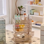 이동식 5단 카트 서랍장 보관함 트레이 트롤리 캐비닛 플라스틱