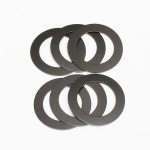 50pcs 0 0 ID 흑연 나일론 가스켓 검정색 플라스틱 와셔 초박형 가스켓 플랫 와셔 패드 1 8mm-2 OD