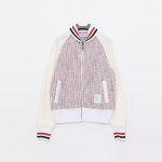 THOM BROWNE 톰브라운 삼선 스트라이프 봄버 여성 자켓 FJT329A J0144 960 K1723620068176086NO01