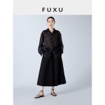 연꽃 FUXU 성운사 에어로쿨론 셔츠 루즈핏 긴팔 셔츠 블라우스 얇은 나른한 상의 아우터 여