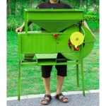 농업용 타작기 곡물 터는기계 풍구 들깨 콩 옥수수 탈곡기 쌀 껍질 150W 선별기 알루미늄심전동기