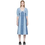 GANNI 25 가니 데님 미디 드레스 222144F054002 69787133