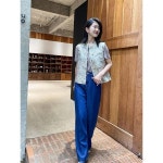 삼천모란정몽 비유전진사 송금자가드36mm 손뜨개보리반단추베스트 BY566