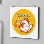 꾸밈 oa786-행잉액자 어서오계감사함닭사각원형