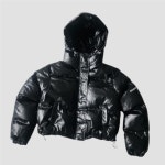 GROOVESTEP 크롭 로고 글 후드 숏패딩 p0006 736753