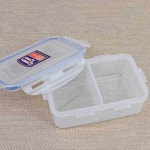 2칸나눔통 도시락 용기 반찬통 과일용기 분리형용기