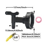 3 4 IBC 탱크 탭 어댑터 거친 스레드 S60 5 8 호스 커넥터 밸브 피팅 정원 물 수도꼭지 교체