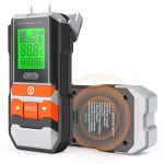 닥터미터 목재 수분 측정기 2 in 1 핀 핀리스 장작 건식 벽체 종이 바닥 목공용 디지털 습기 센서 감지기 누수