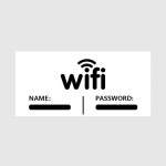 와이파이 안내판 WIFI 비밀번호 표지판 알림판 팻말