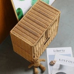 라탄 사이드 테이블 보관함 서랍 3단 바구니 거실 수납 정리함