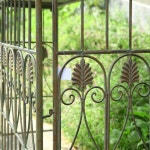 장미아치 가든터널 대문아치 가든 넝쿨 철제 클레마티스 로즈 등나무 잎 철제 울타리 꽃꽂이 중등의