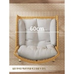 발코니 흔들의자 아웃도어 라탄 체어 어른용 리클라이너 민박 빈티지 나그네 소파 소요의자