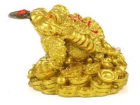 미니 황금 삼족두꺼비 금전운 개업선물 두꺼비장식 조각상 재물 차량용 소원성취 풍수지리