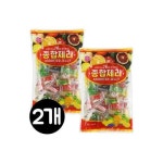 군것질대용 늘푸른 종합제리 1kgx2개 대용량 종합젤리 과일맛 과일젤리 담라 소프트캔디