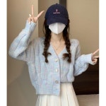 애니율 여성 가을 겨울 니트 스웨터 가디건 핑크색 ONE SIZE G6591