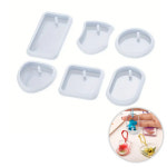 실리콘 키링 석고 고체 방향제 왁스 비누 캔들 타블렛 몰드