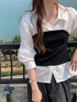 모텔캘리포니아 1회 지강희 페이크투피스셔츠 블라우스코디 봄가을룩 이세영
