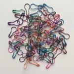 칼라 바시 조롱박 배 모양 안전 금속 클립 뜨개질 마커 태그 1 100pcs mix color