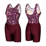 제인코트 티막 여성 피트니스 실내용 수영복 3부 블루베리 EKF1013 100